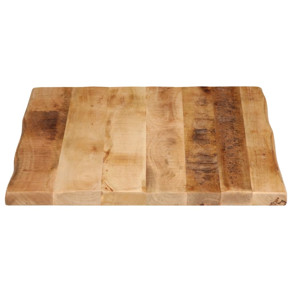Bordplate naturlig kant 80x60x2,5 cm grovt heltre mangotre
