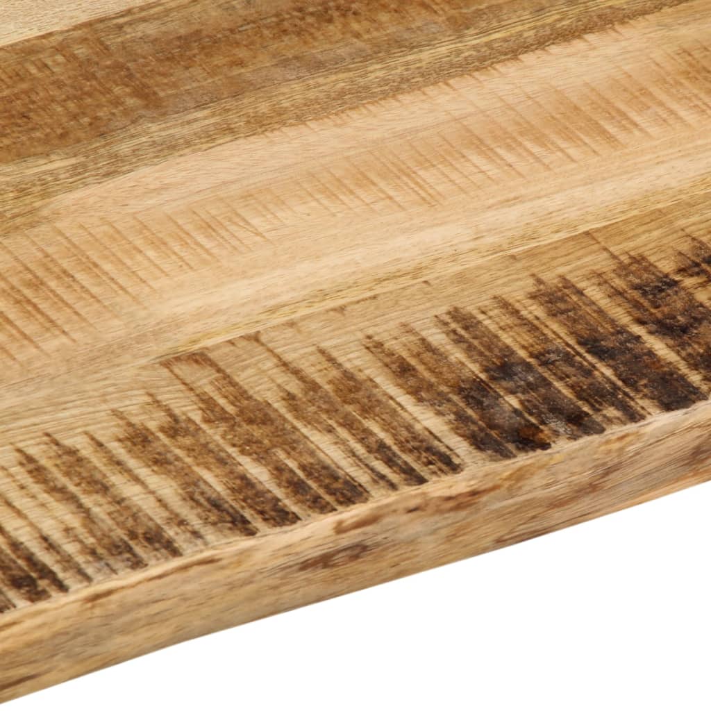 Bordplate naturlig kant 80x60x2,5 cm grovt heltre mangotre