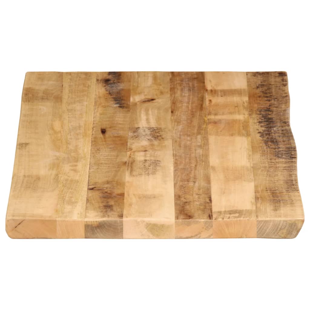 Bordplate naturlig kant 110x60x2,5 cm grovt heltre mangotre