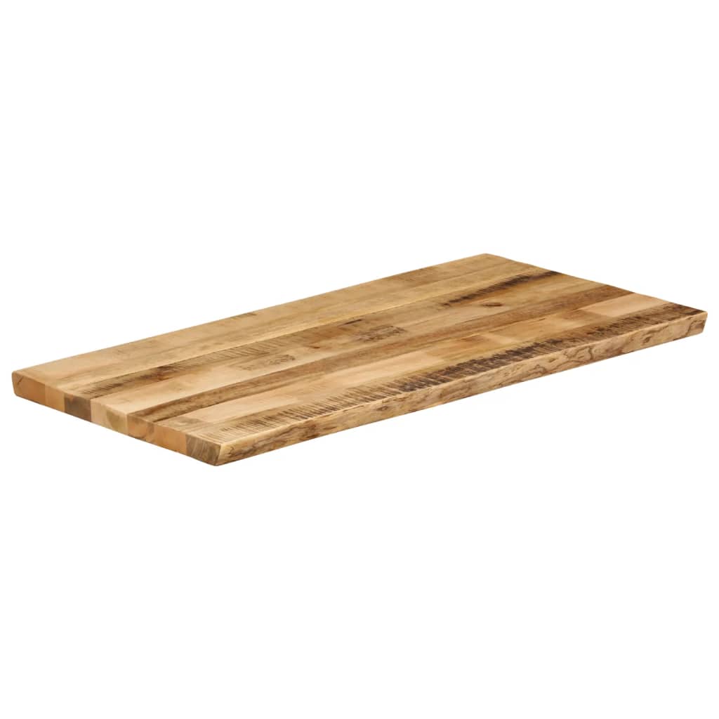 Bordplate naturlig kant 120x60x2,5 cm grovt heltre mangotre