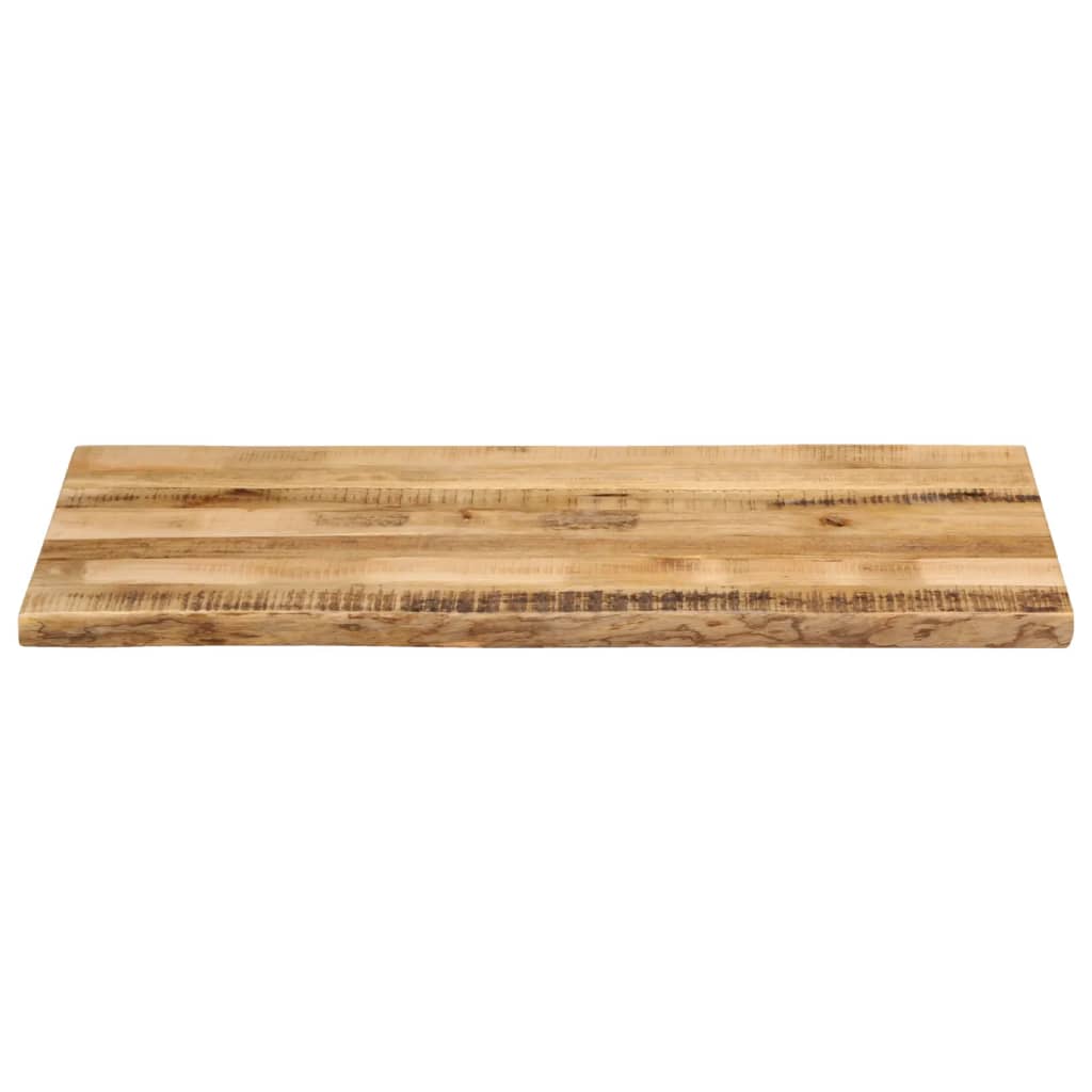 Bordplate naturlig kant 120x60x2,5 cm grovt heltre mangotre