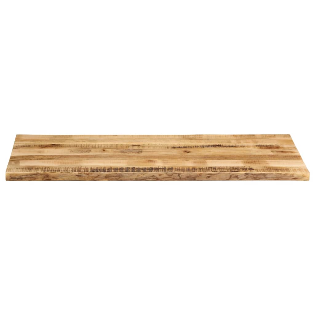 Bordplate naturlig kant 140x60x2,5 cm grovt heltre mangotre