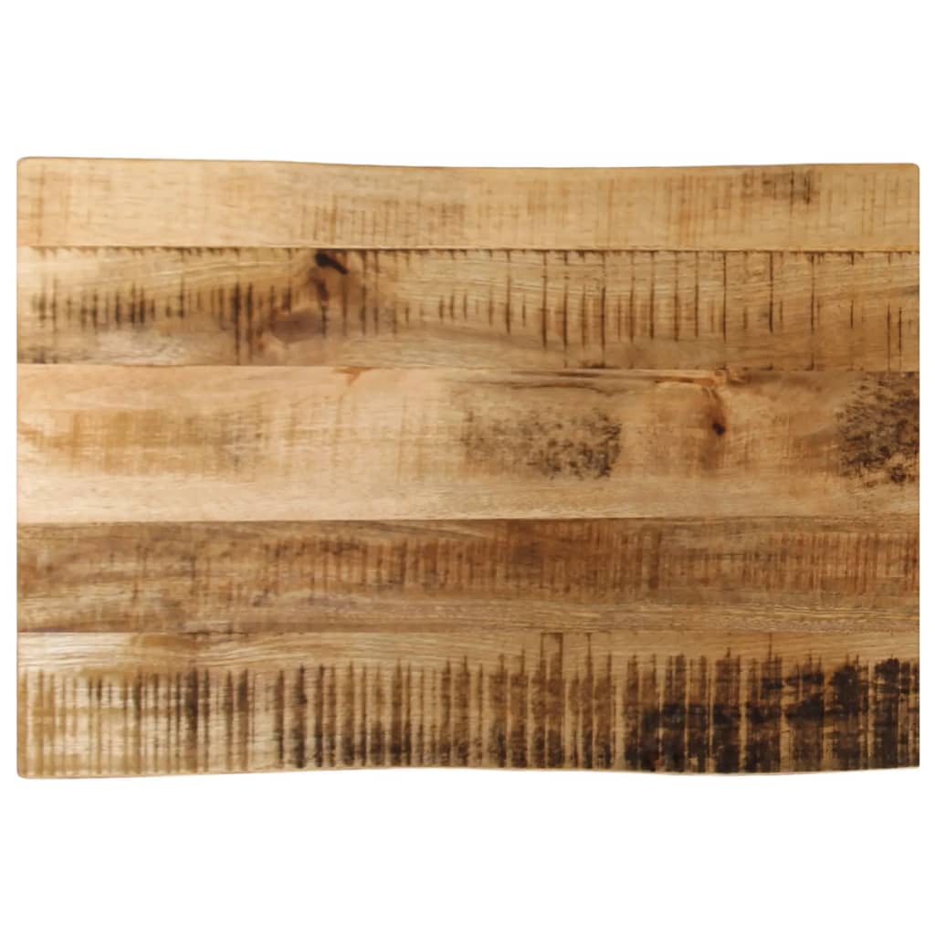 Bordplate naturlig kant 50x40x3,8 cm grovt heltre mangotre