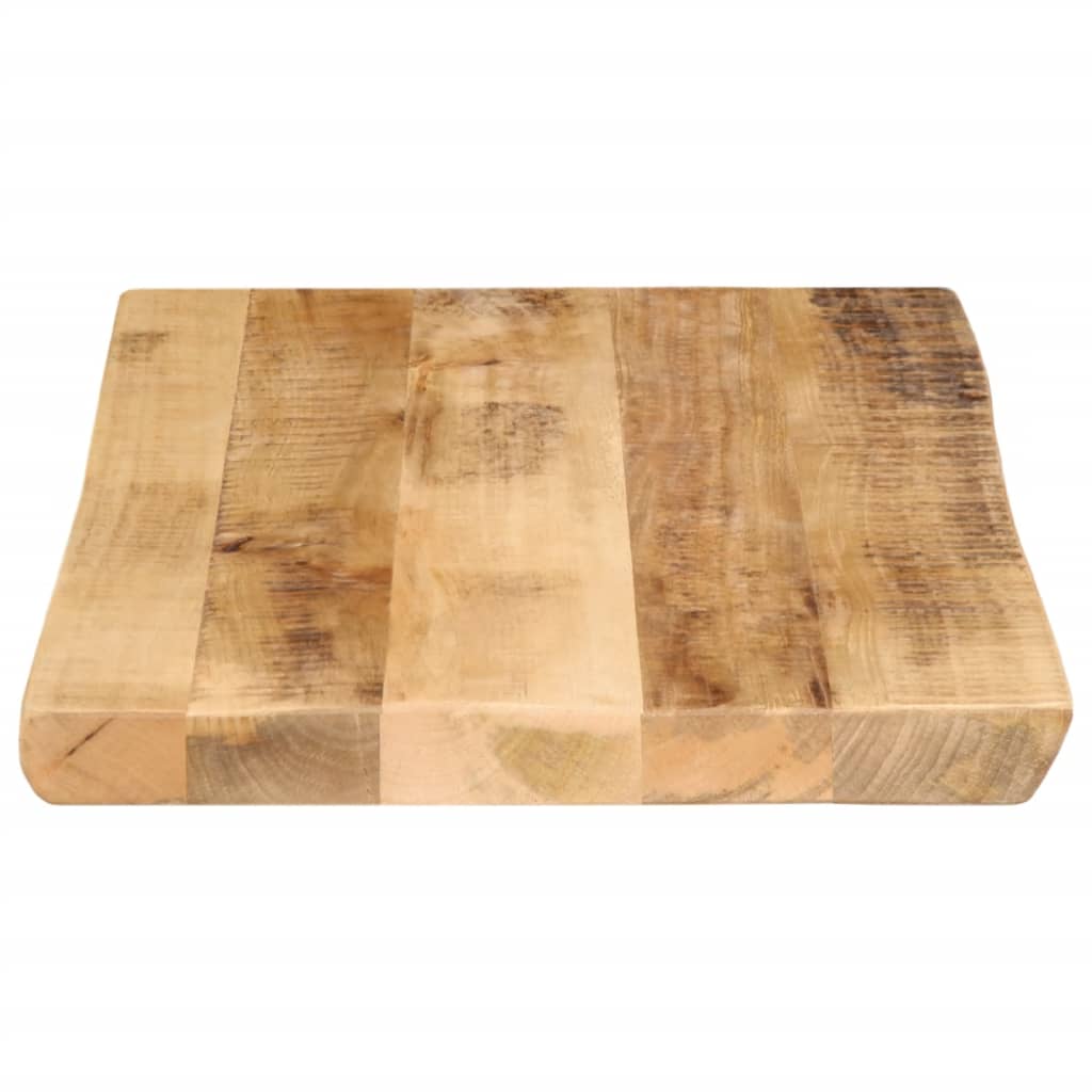 Bordplate naturlig kant 50x40x3,8 cm grovt heltre mangotre