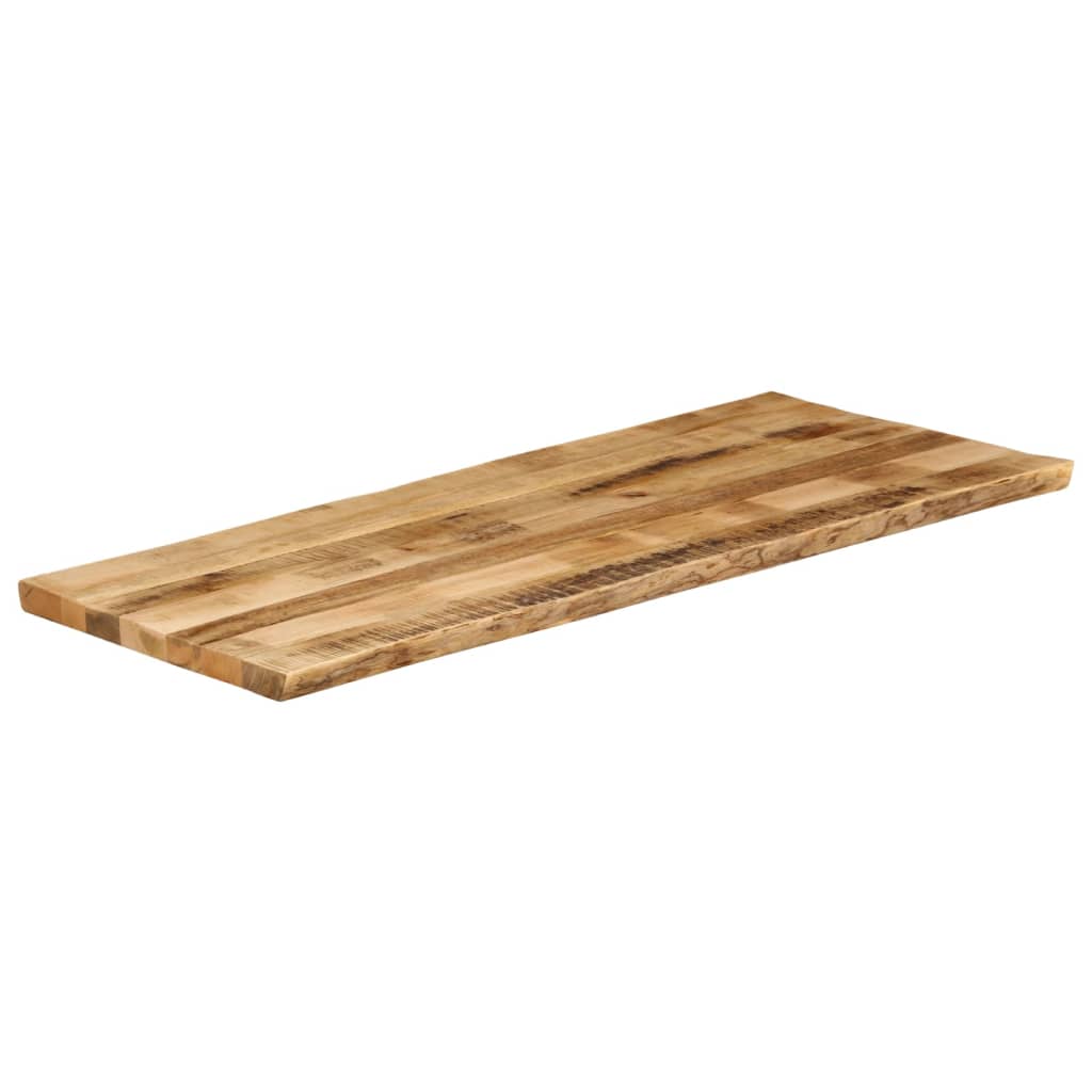 Bordplate naturlig kant 140x60x3,8 cm grovt heltre mangotre