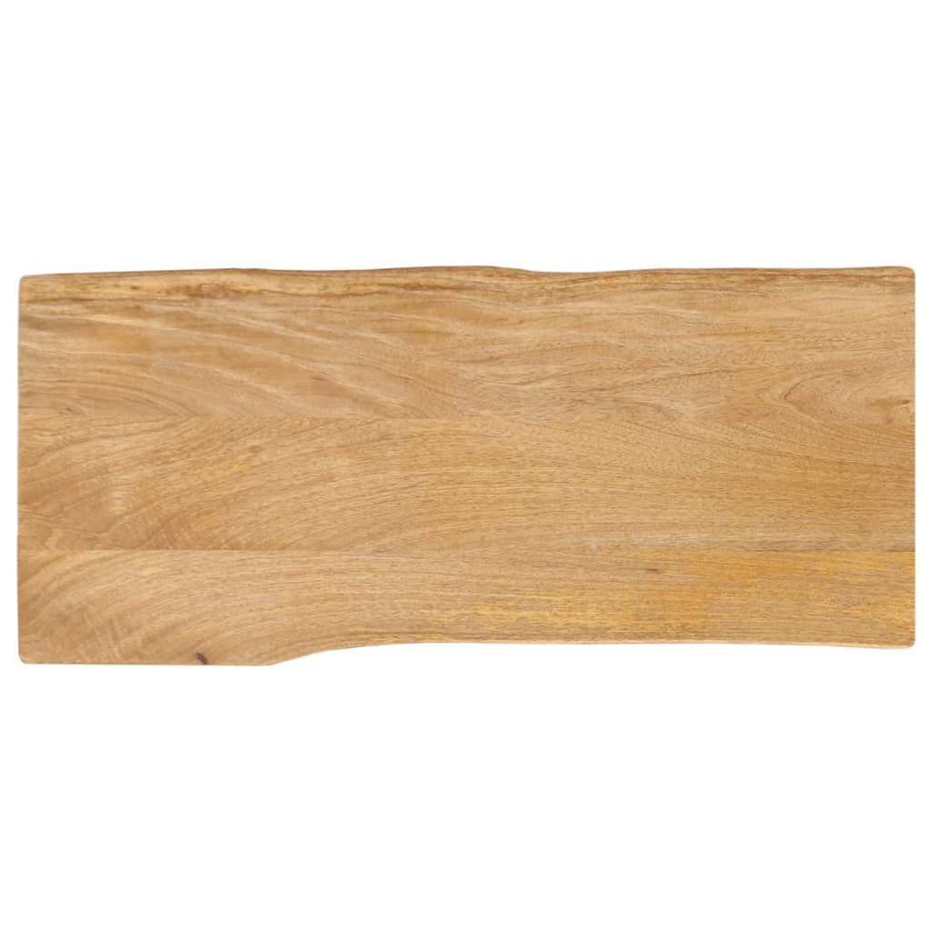 Bordplate 90x40x2,5 cm naturlig kant heltre mango