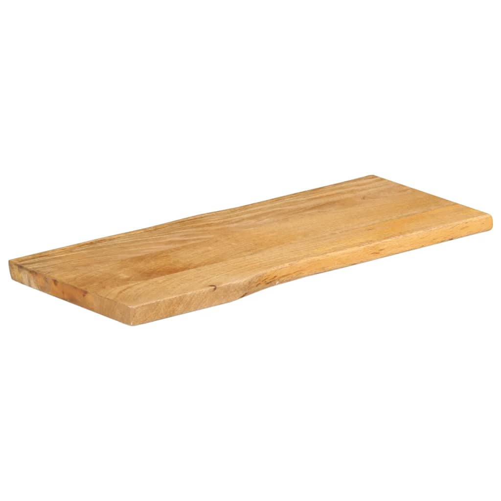 Bordplate 90x40x2,5 cm naturlig kant heltre mango