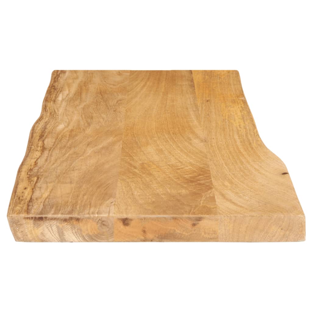 Bordplate 90x40x2,5 cm naturlig kant heltre mango