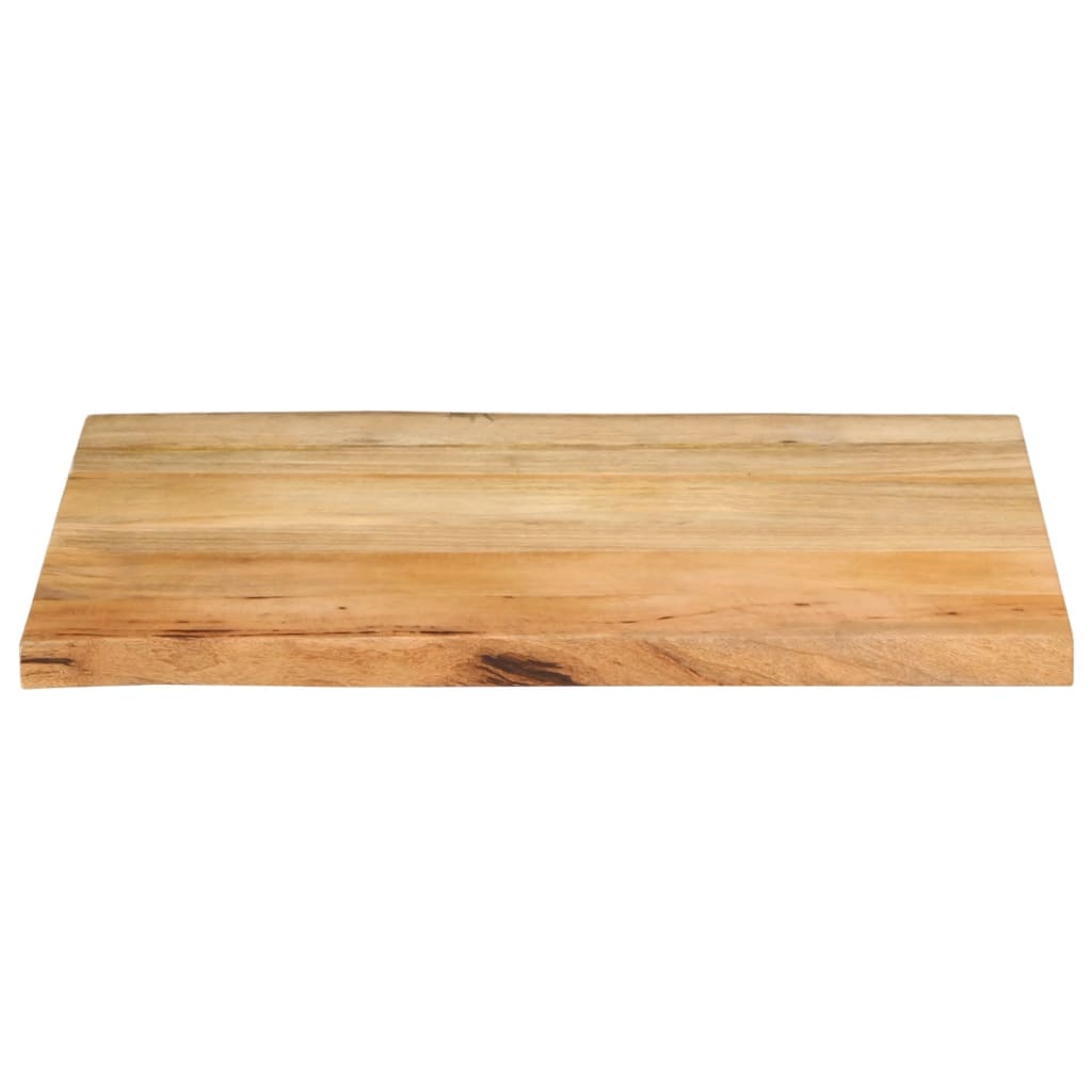 Bordplate 80x60x2,5 cm naturlig kant heltre mango