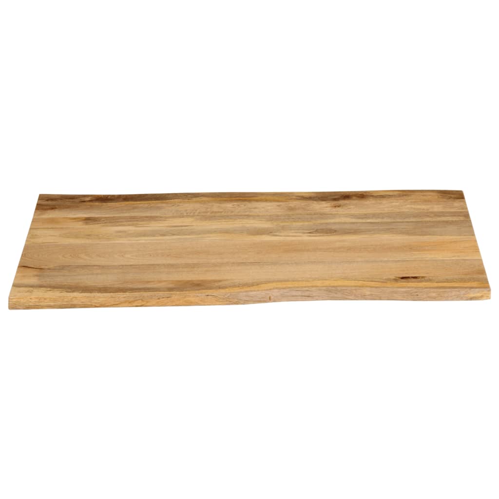 Bordplate 90x80x2,5 cm naturlig kant heltre mango