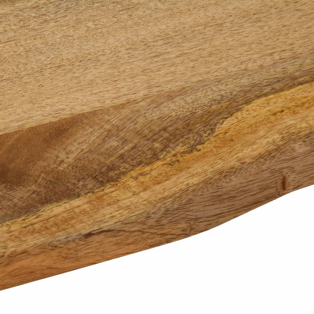 Bordplate 90x80x2,5 cm naturlig kant heltre mango