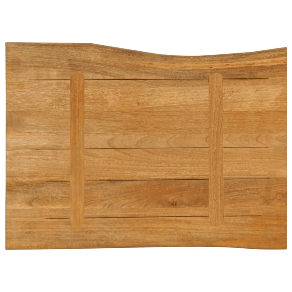 Bordplate 80x60x2,5 cm naturlig kant heltre mango