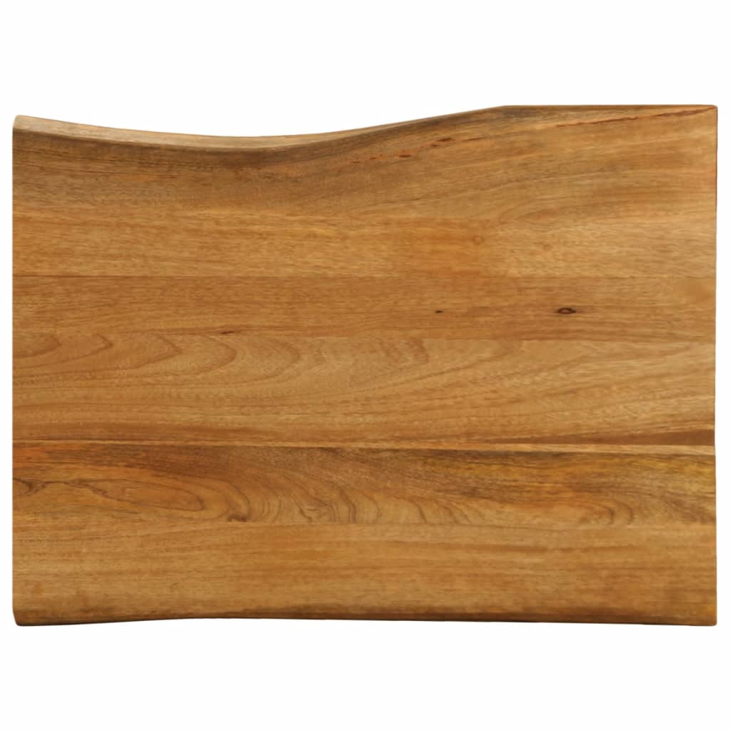 Bordplate 90x60x2,5 cm naturlig kant heltre mango
