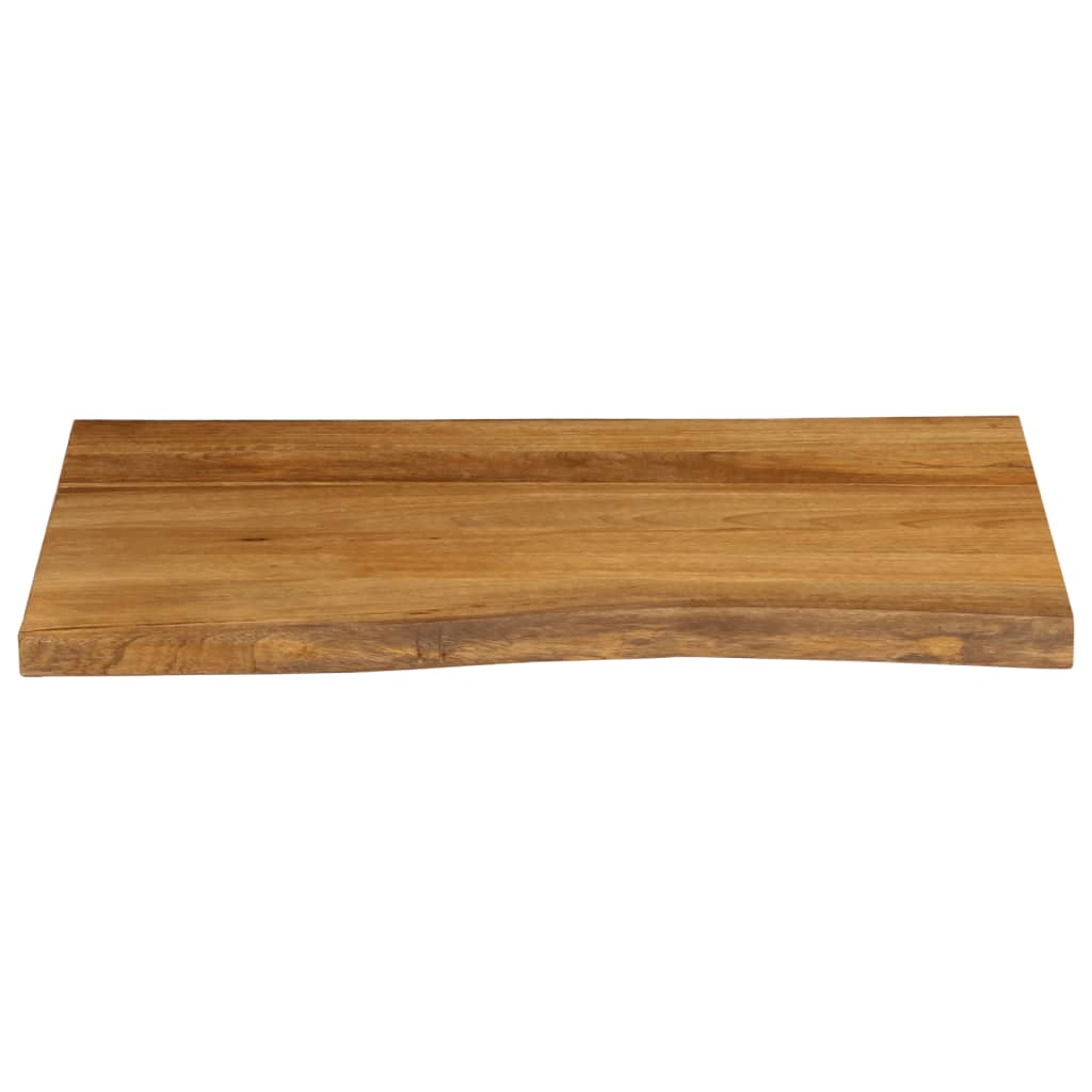 Bordplate 90x60x2,5 cm naturlig kant heltre mango