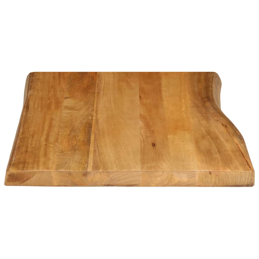 Bordplate 90x60x2,5 cm naturlig kant heltre mango