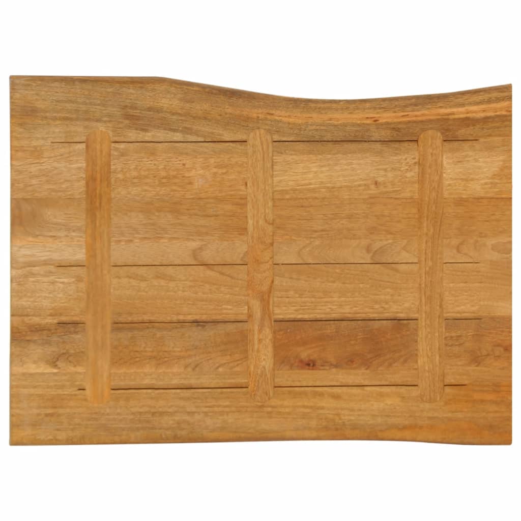 Bordplate 90x60x2,5 cm naturlig kant heltre mango