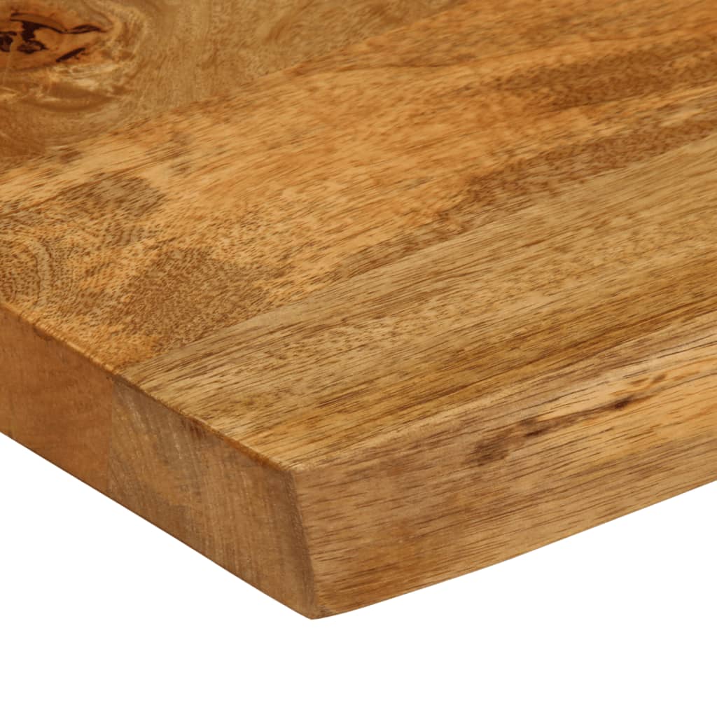 Bordplate 90x60x2,5 cm naturlig kant heltre mango