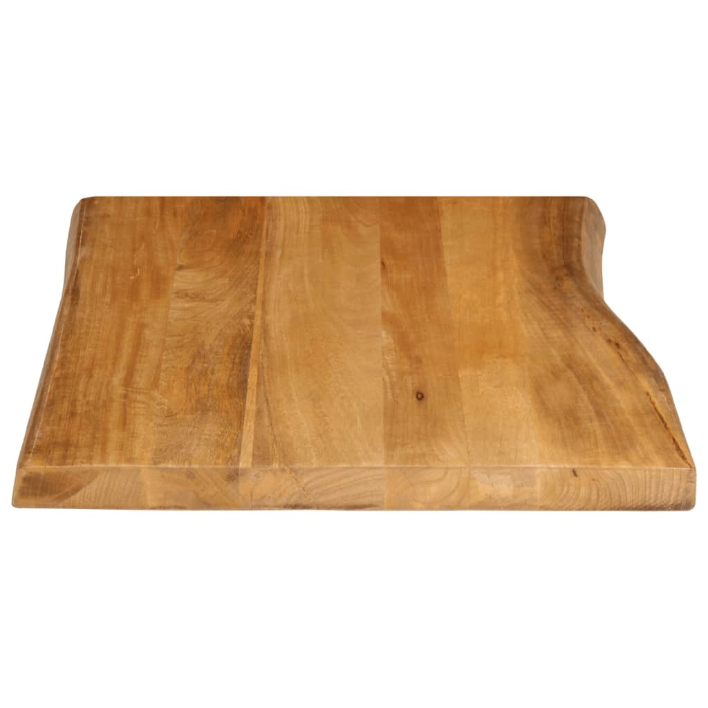 Bordplate 80x60x3,8 cm naturlig kant heltre mango