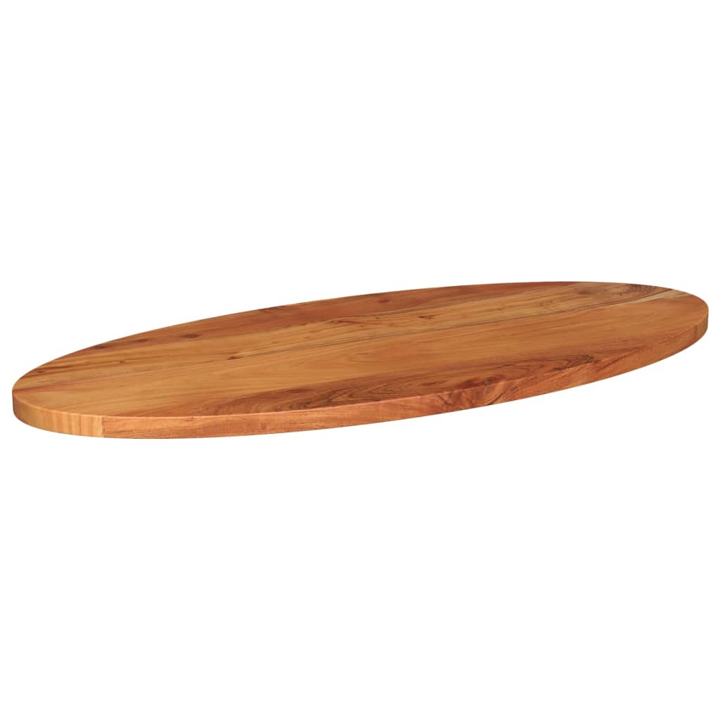 Bordplate 80x40x3,8 cm oval heltre akasie