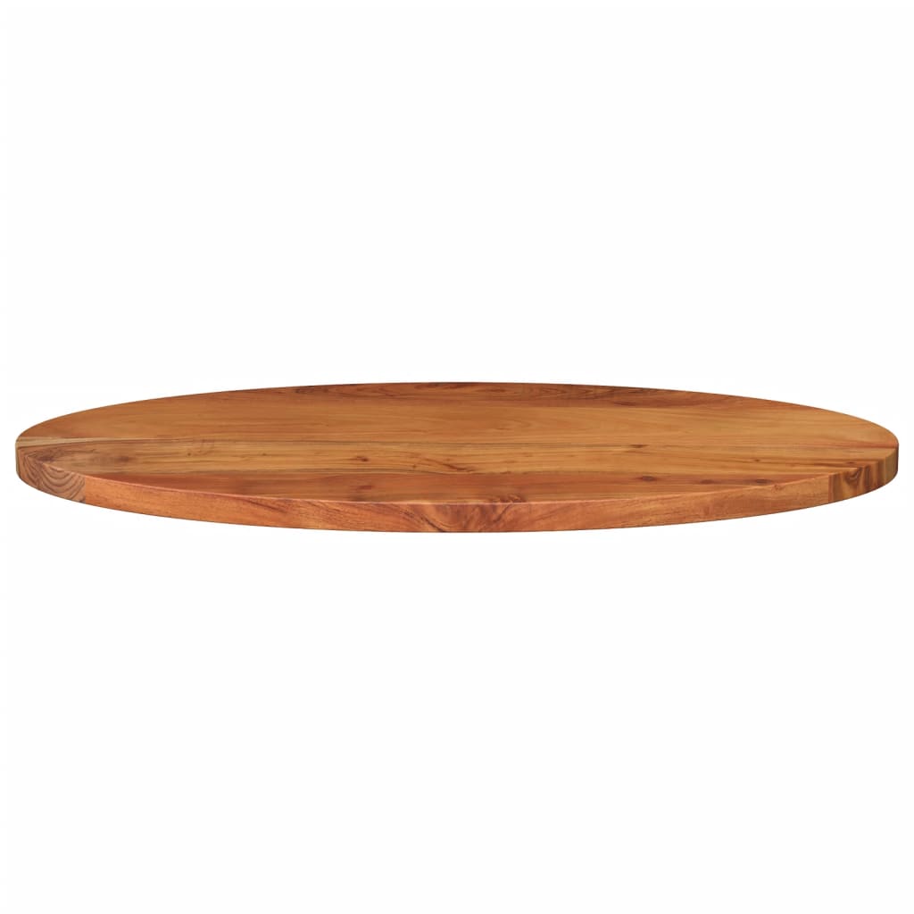Bordplate 80x40x3,8 cm oval heltre akasie