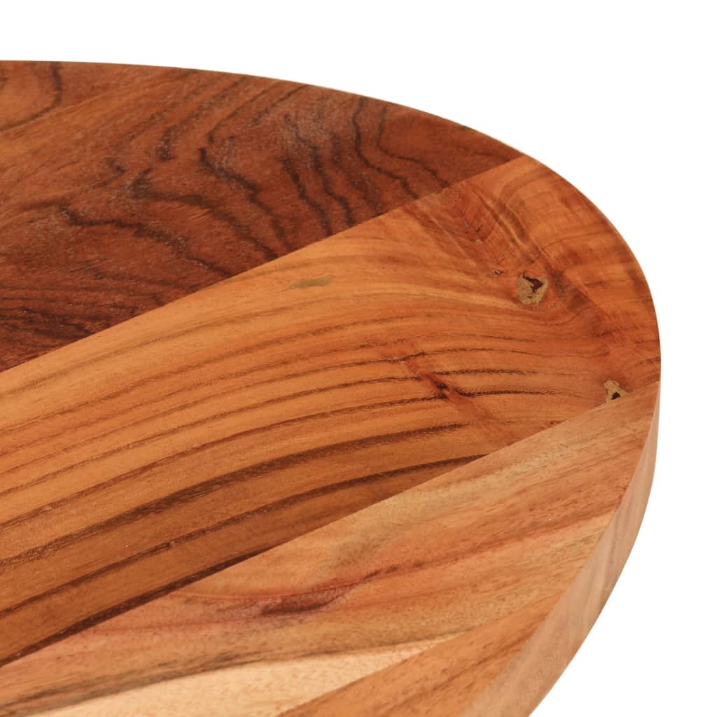 Bordplate 80x40x3,8 cm oval heltre akasie