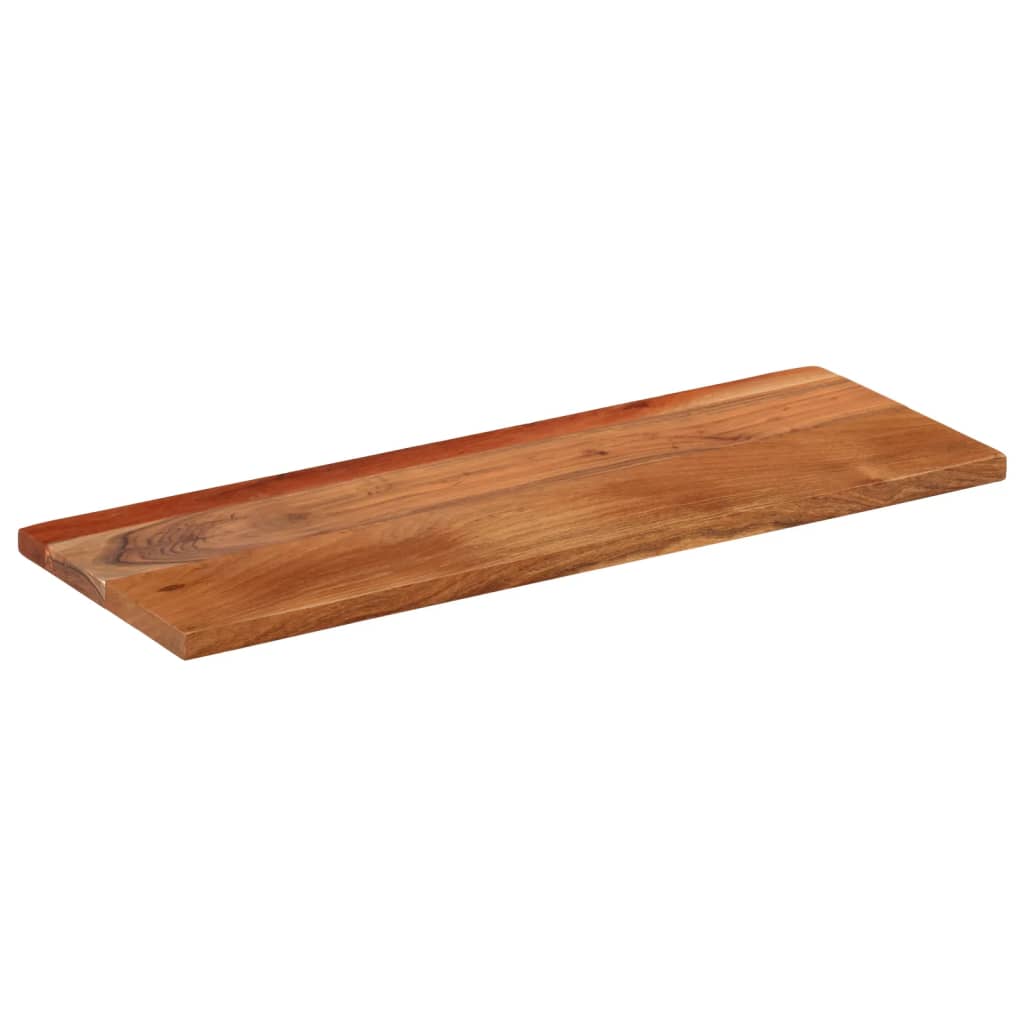 Bordplate 80x20x2,5 cm rektangulær heltre akasie