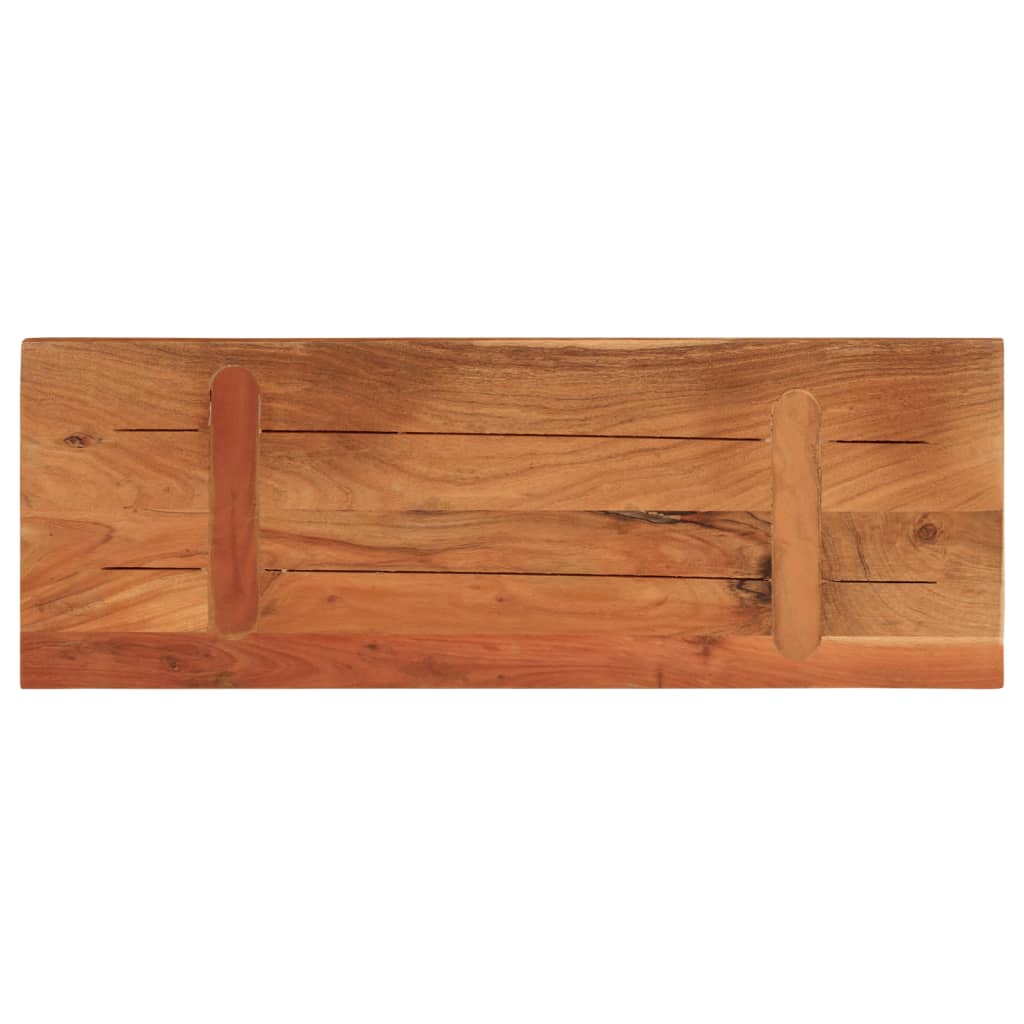 Bordplate 80x20x2,5 cm rektangulær heltre akasie