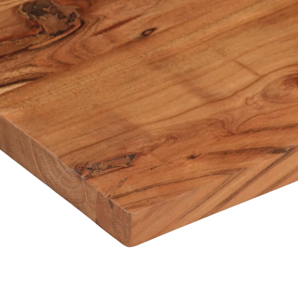 Bordplate 80x20x2,5 cm rektangulær heltre akasie