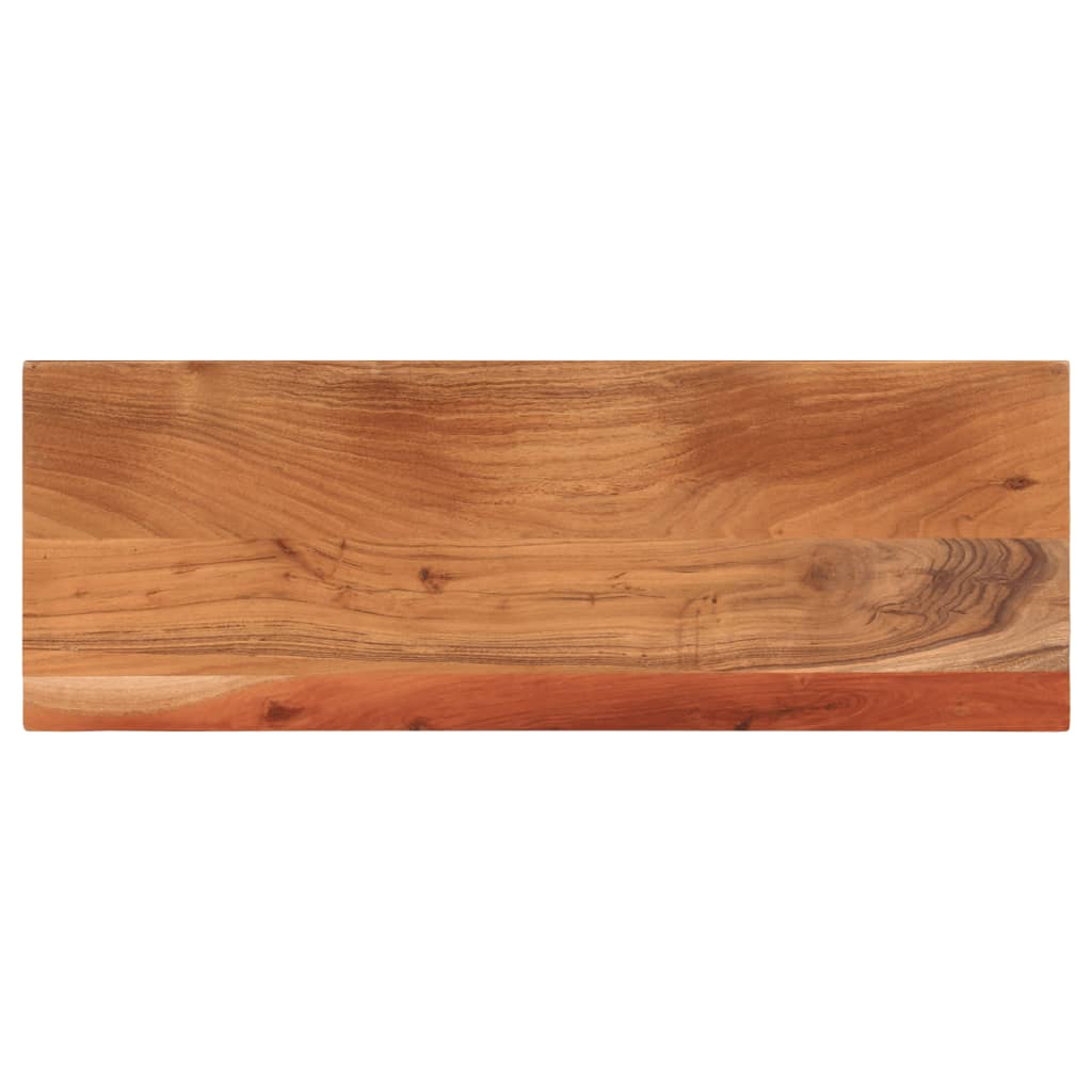 Bordplate 80x40x2,5 cm rektangulær heltre akasie