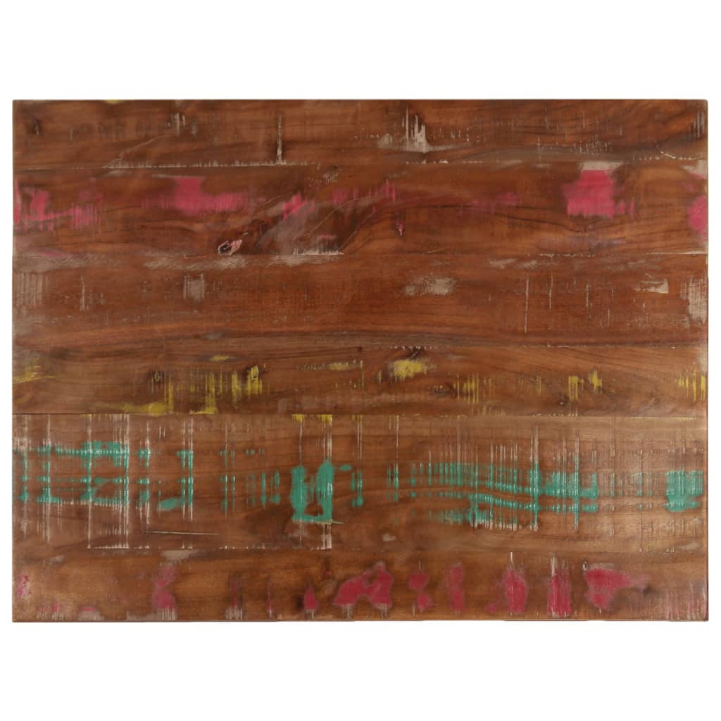 Bordplate 90x70x2,5 cm rektangulær gjenvunnet heltre