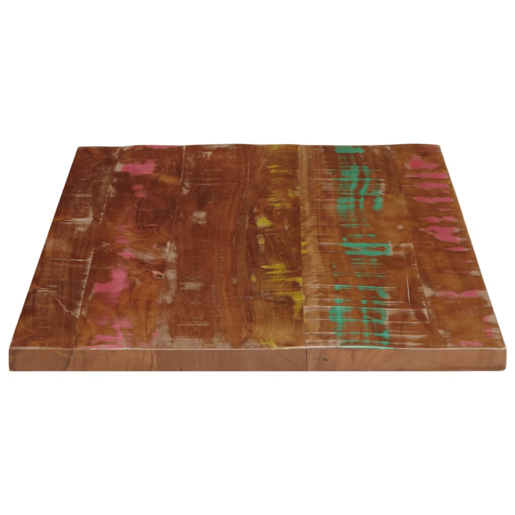 Bordplate 90x70x2,5 cm rektangulær gjenvunnet heltre