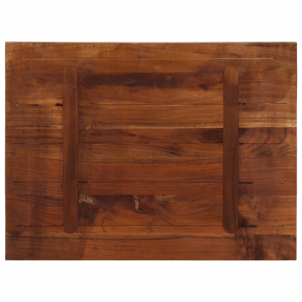 Bordplate 90x70x2,5 cm rektangulær gjenvunnet heltre