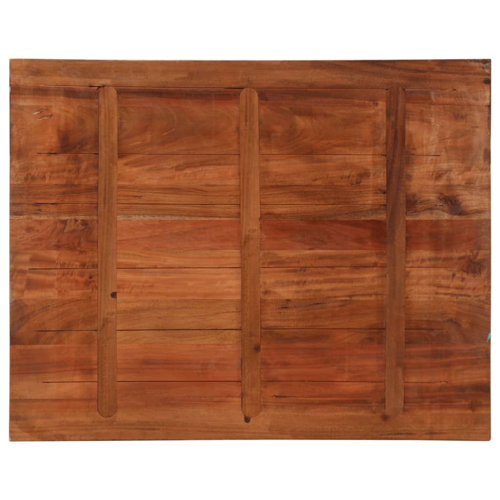 Bordplate 90x80x2,5 cm rektangulær gjenvunnet heltre