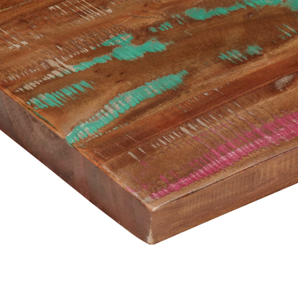 Bordplate 90x80x2,5 cm rektangulær gjenvunnet heltre