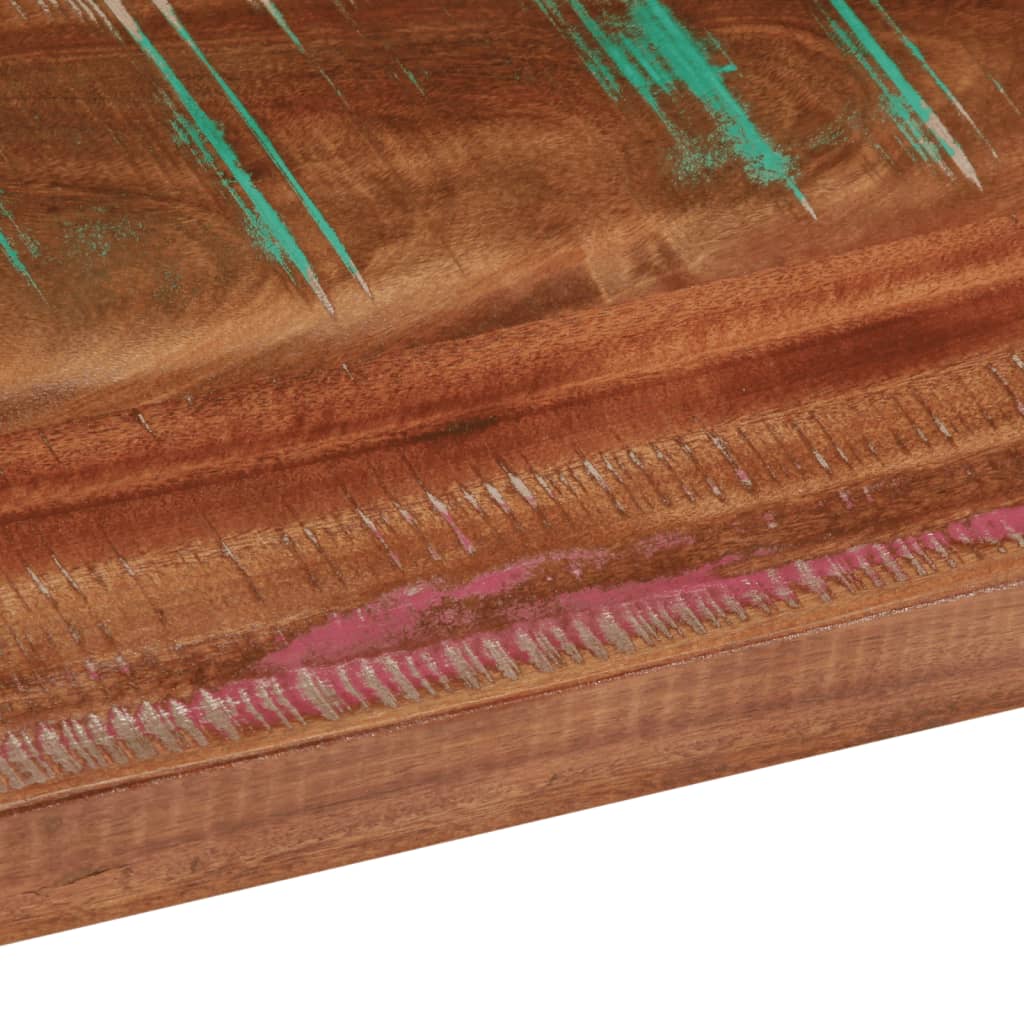 Bordplate 90x80x2,5 cm rektangulær gjenvunnet heltre
