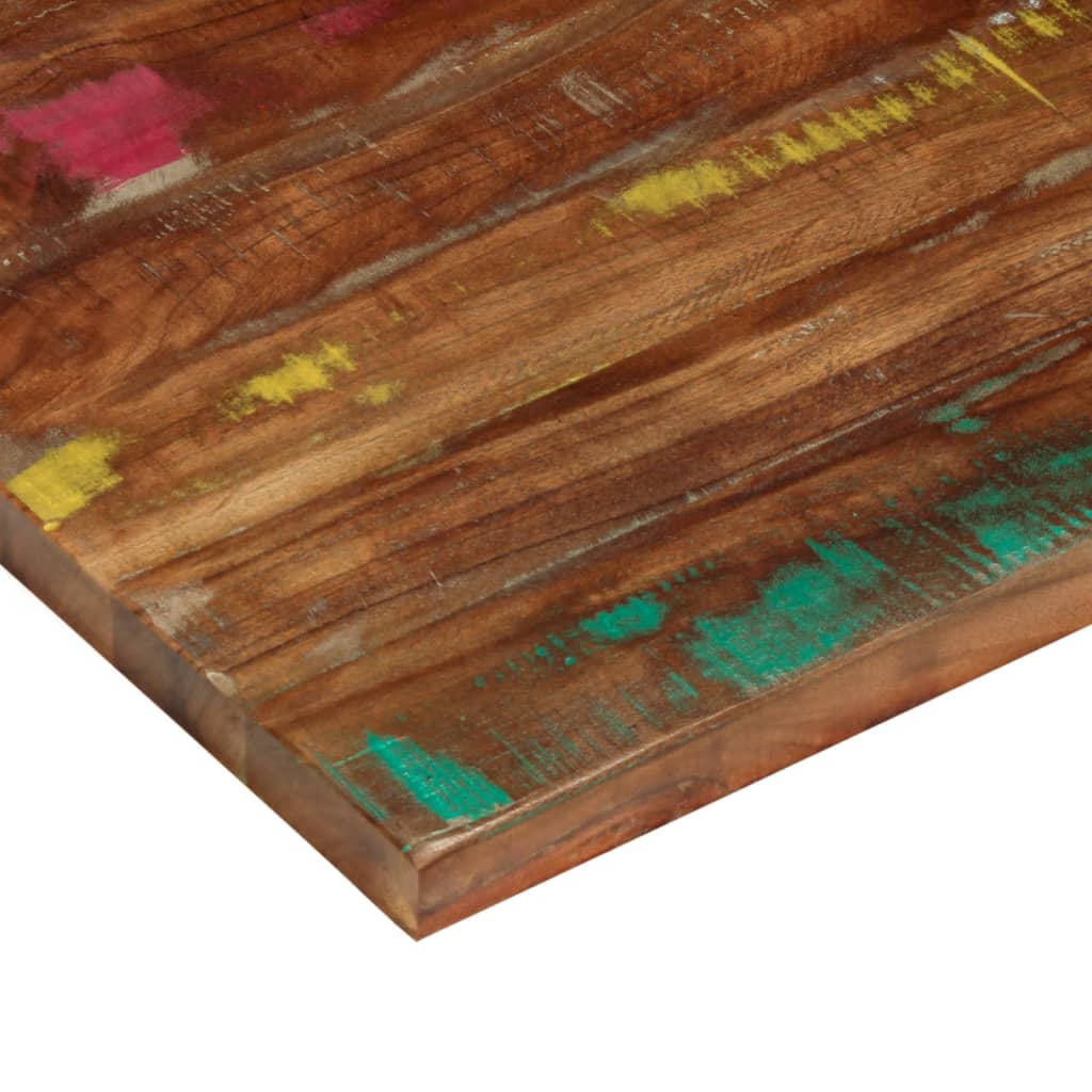 Bordplate 90x60x3,8 cm rektangulær gjenvunnet heltre