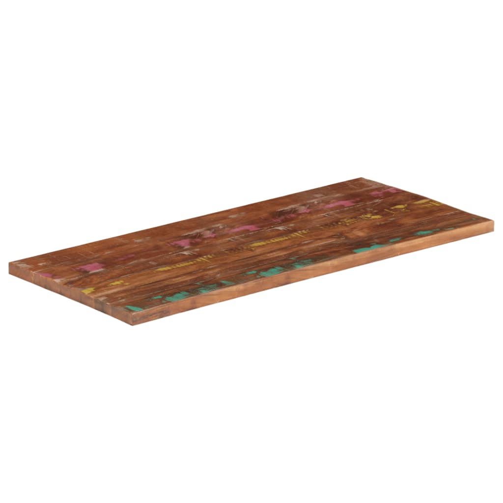 Bordplate 120x60x3,8 cm rektangulær gjenvunnet heltre