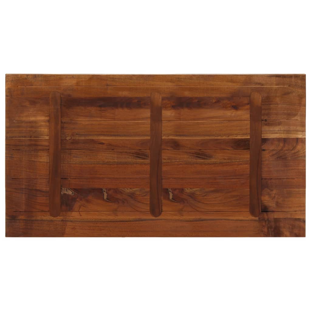 Bordplate 120x60x3,8 cm rektangulær gjenvunnet heltre