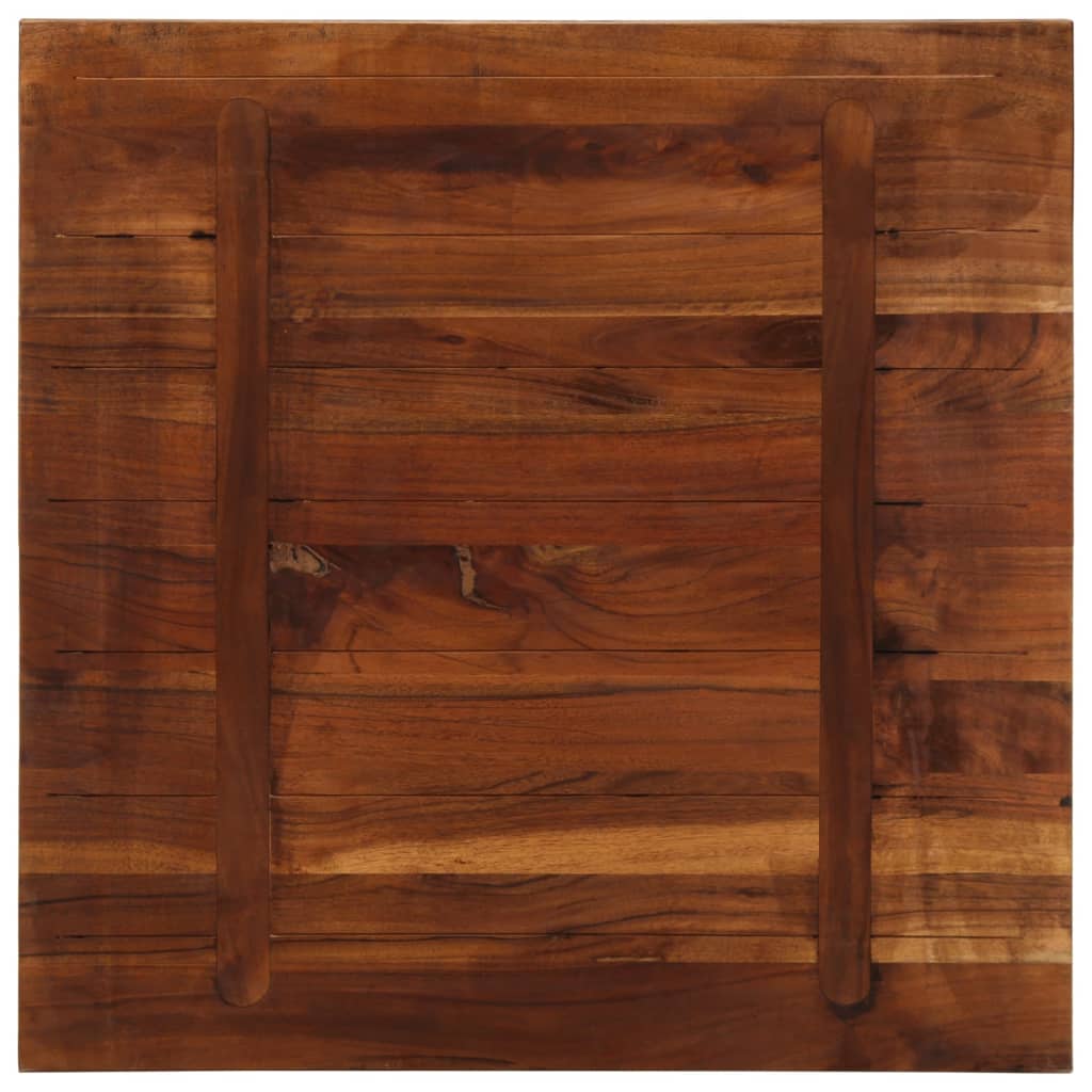 Bordplate 80x80x3,8 cm firkantet gjenvunnet heltre