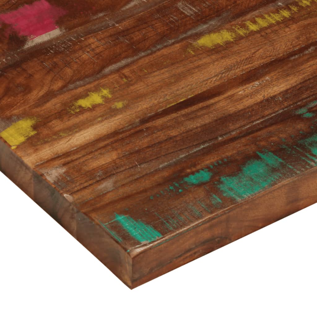 Bordplate 80x80x3,8 cm firkantet gjenvunnet heltre