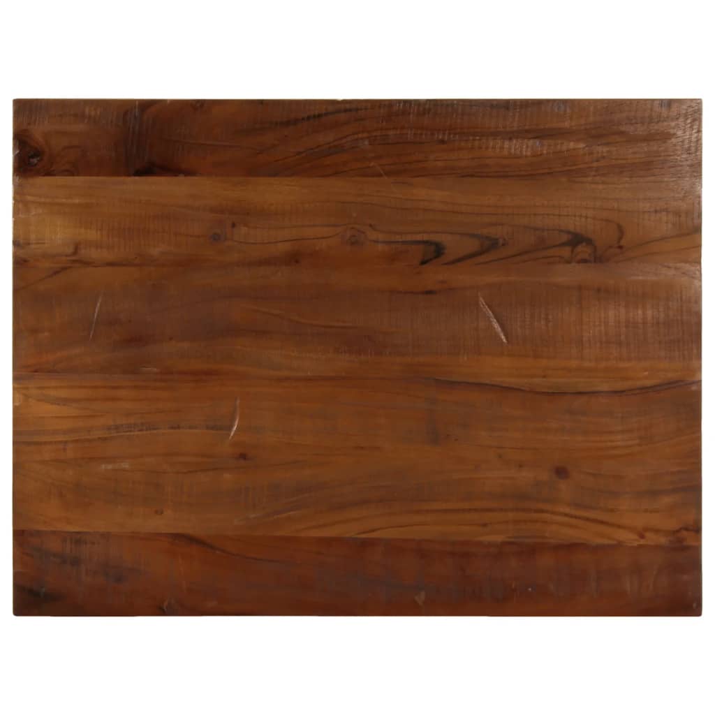 Bordplate 90x60x2,5 cm rektangulær gjenvunnet heltre