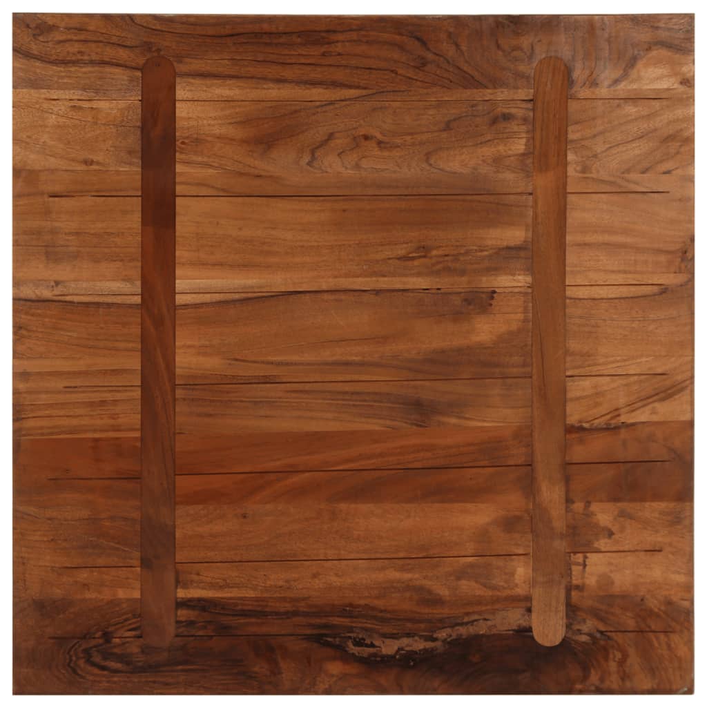 Bordplate 80x80x2,5 cm firkantet gjenvunnet heltre