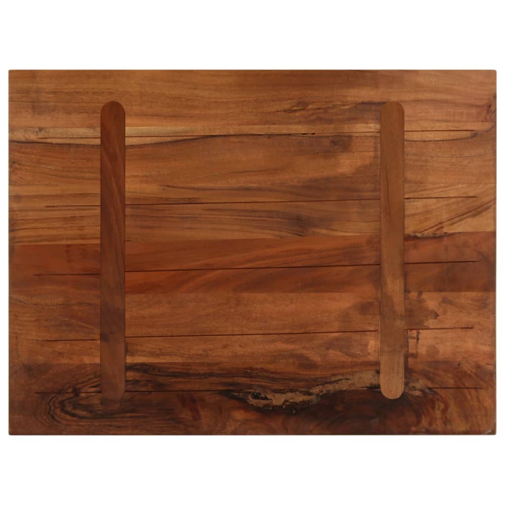 Bordplate 70x50x3,8 cm rektangulær gjenvunnet heltre