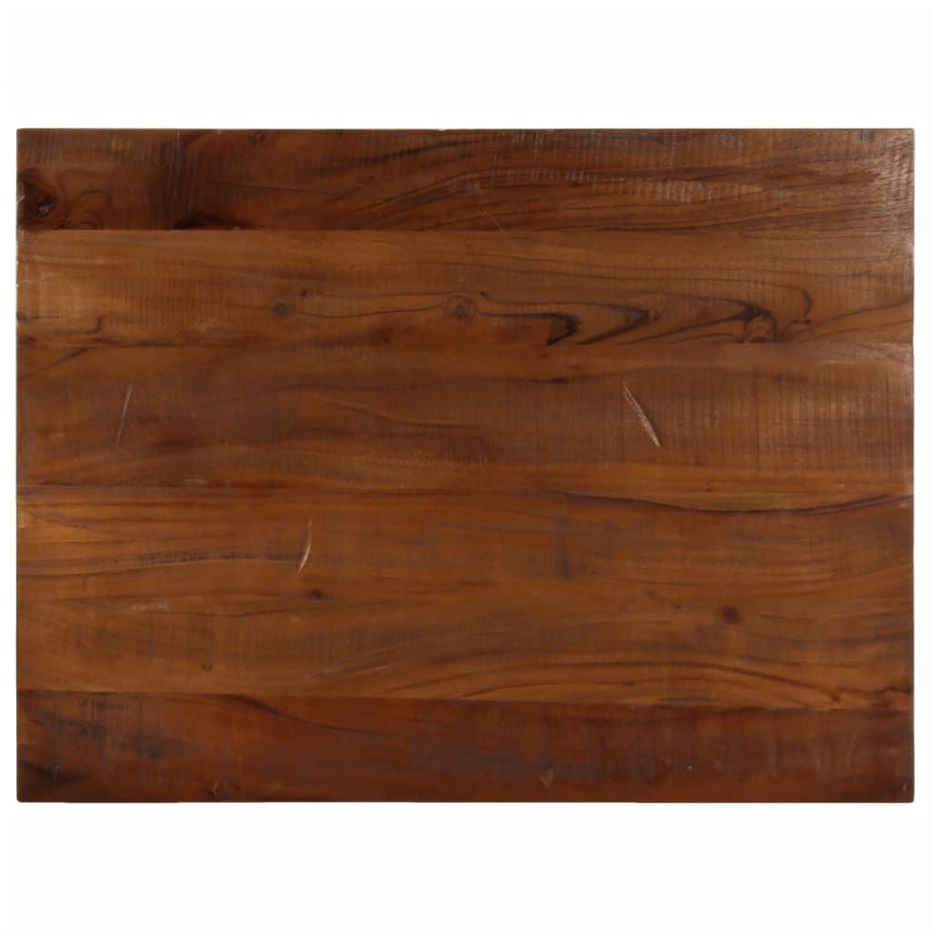 Bordplate 80x60x3,8 cm rektangulær gjenvunnet heltre