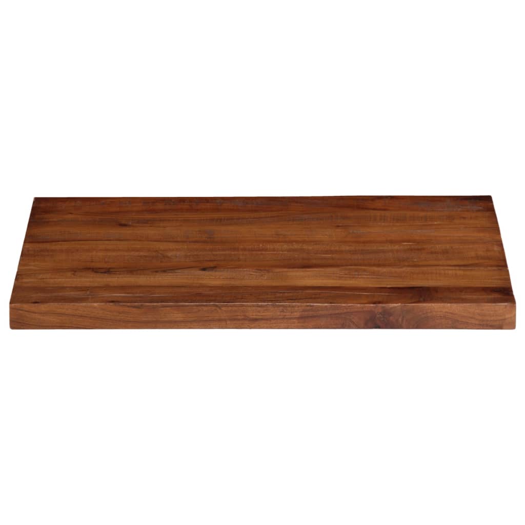 Bordplate 80x60x3,8 cm rektangulær gjenvunnet heltre