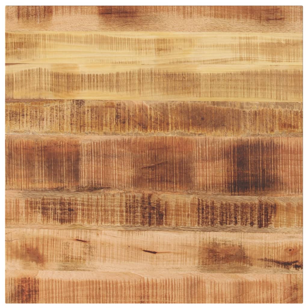 Bordplate 70x70x3,8 cm firkantet grovt heltre mango