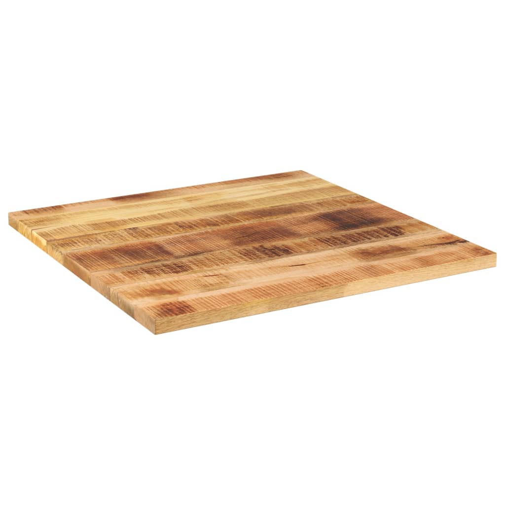 Bordplate 70x70x3,8 cm firkantet grovt heltre mango