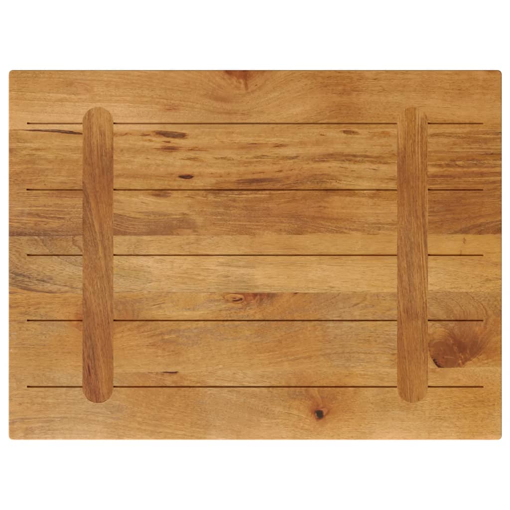 Bordplate 80x60x3,8 cm rektangulær heltre mango