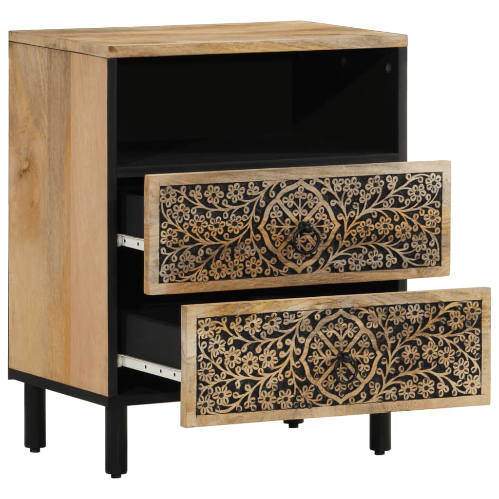 Nattbord 50x33x60 cm heltre mango