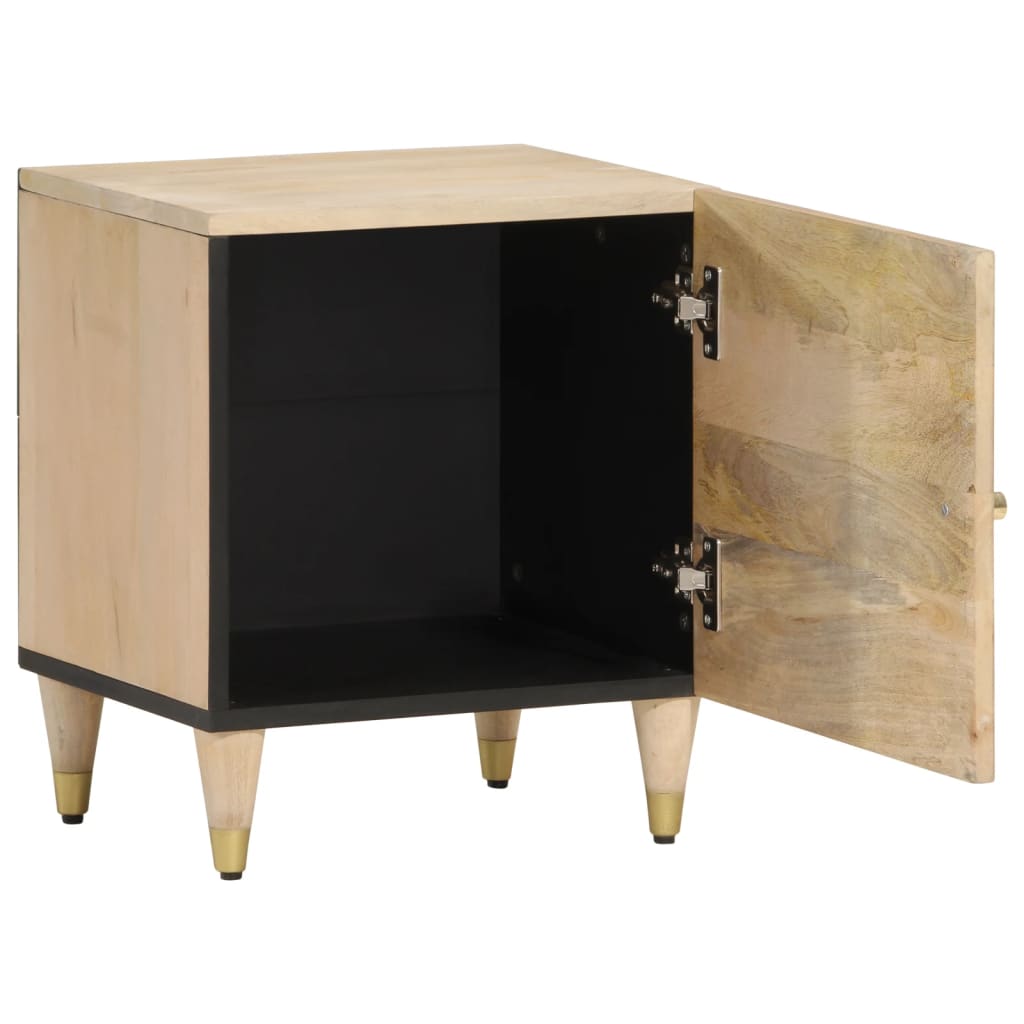 Nattbord 2 stk 40x33x46 cm heltre mango